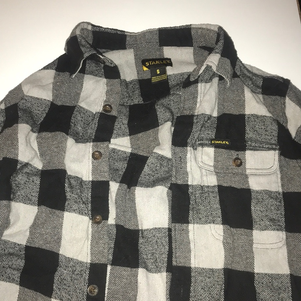Stanley black and gray flannel